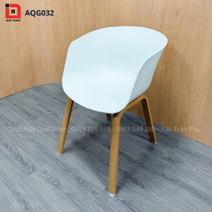 Ghế Hay Mặt Nhựa Chân Gỗ AGQ032