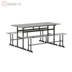 Bàn Ghế Ăn Inox Khu Công Nghiệp BA06I-12