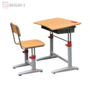 BHS20-1 – Bộ Bàn Ghế Học Sinh Điều Chỉnh Chiều Cao, Thiết Kế Bền Đẹp