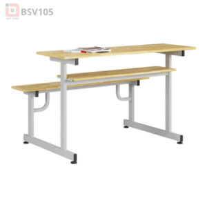 Bàn ghế sinh viên liền ghế có tựa BSV105TG