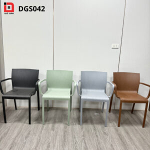 Ghế Nhựa Sóng Có Tay Nắm Đúc Nguyên Khối – DGS042