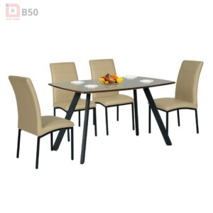 Bàn ghế ăn khung thép B50