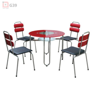 Bàn ghế ăn khung thép  G39
