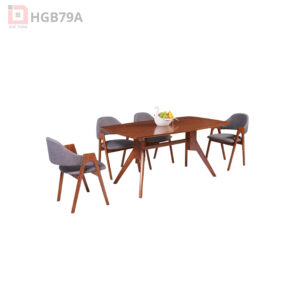 Bàn ghế ăn gỗ tự nhiên HGB79