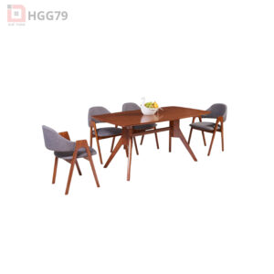 Bàn ghế ăn gỗ tự nhiên HGG79
