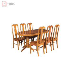 Bàn ghế ăn gỗ tự nhiên TB06
