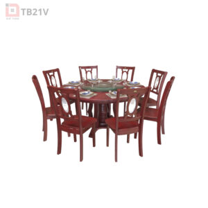 Bàn ghế ăn gỗ tự nhiên TB21V