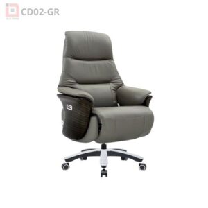 Ghế lãnh đạo massage da bò Commander CD02-GR