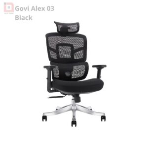 Ghế công thái học Ergonomic Govi Alex 03 Black