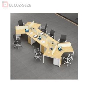 Cụm bàn làm việc 8 người Eos ECC02-5826