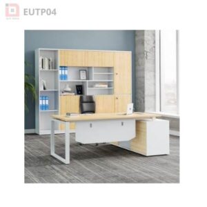 Bàn giám đốc Eos EUTP04 khung trắng