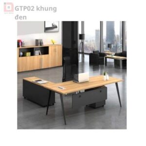 Bàn giám đốc Gaia GTP02 khung đen