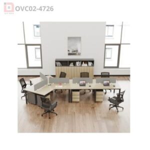 Cụm bàn làm việc 6+1 người Oval OVC02-4726