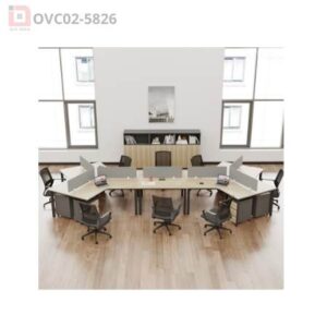 Cụm bàn làm việc 8 người Oval OVC02-5826