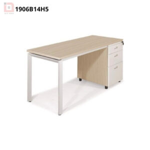 Bàn nhân viên đơn kèm hộc 190614H5 T90