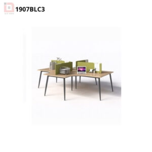 Cụm bàn làm việc 3 chỗ kiểu chân 1907BLC3 T90