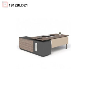 Bàn lãnh đạo có tủ phụ, mặt bàn gỗ MFC 2 lớp 1912BLD21 T90