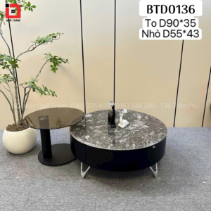 Bàn trà mặt đá BTD0136